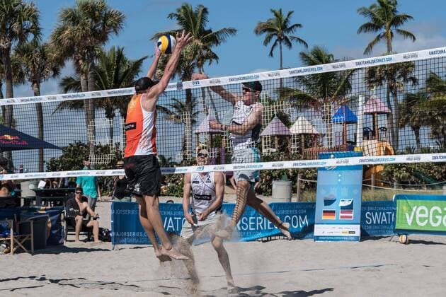 FIVB World Tour 2017 - Fort Lauderdale Major - 07.02.2017 Bennet Poniewaz (GER); FIVB World Tour 2017 - Fort Lauderdale Major am 07.02.2017, Beach Park Fort Lauderdale, Florida, USA xPWx