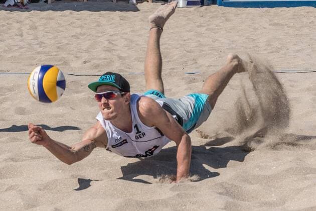 Bilder des Tages - SPORT FIVB World Tour 2017 - Fort Lauderdale Major - 07.02.2017 Bennet Poniewaz (GER); FIVB World Tour 2017 - Fort Lauderdale Major am 07.02.2017, Beach Park Fort Lauderdale, Florida, USA xPWx