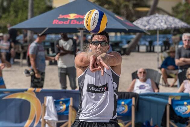 FIVB World Tour 2017 - Fort Lauderdale Major - 07.02.2017 Jonathan Erdmann (GER); FIVB World Tour 2017 - Fort Lauderdale Major am 07.02.2017, Beach Park Fort Lauderdale, Florida, USA xPWx