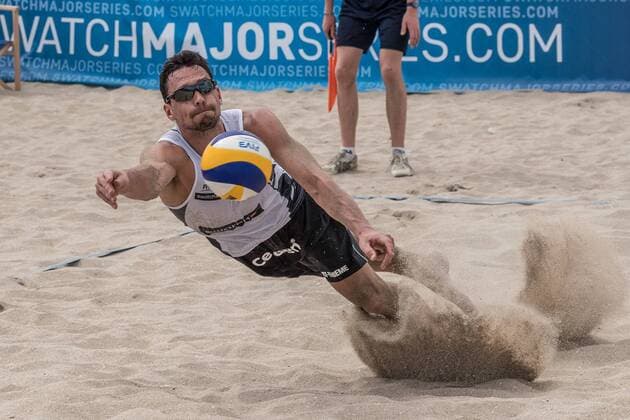 FIVB World Tour 2017 - Fort Lauderdale Major - 07.02.2017 Jonathan Erdmann (GER); FIVB World Tour 2017 - Fort Lauderdale Major am 07.02.2017, Beach Park Fort Lauderdale, Florida, USA xPWx
