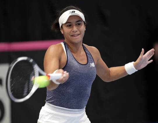 TENNIS - ITF, Fed Cup TALLINN,ESTONIA,08.FEB.17 - TENNIS - ITF, Fed Cup, Europe Africa Zone, Group 1. Image shows Heather Watson (GBR). GEPAxpictures xWalterxLuger