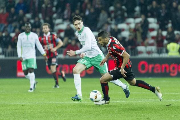 Fußball, OGC Nizza - AS St. Etienne Younes Belhanda (OGC Nice) FOOTBALL : OGC Nice vs Saint Etienne - Ligue 1 - 08 02 2017 NorbertScanella 