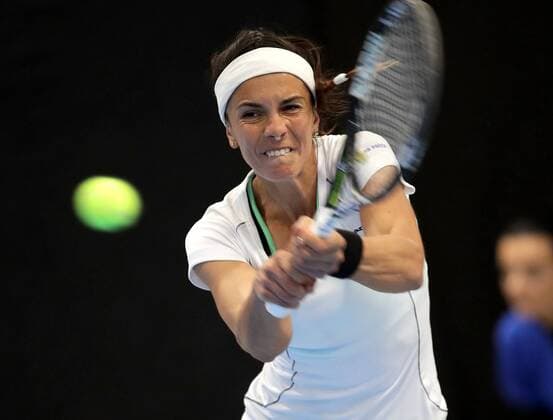 TENNIS - ITF, Fed Cup TALLINN,ESTONIA,09.FEB.17 - TENNIS - ITF, Fed Cup, Europe Africa Zone II, Group 1. Image shows Jelena Simic (BIH) GEPAxpictures xWalterxLuger