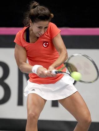 TENNIS - ITF, Fed Cup TALLINN,ESTONIA,09.FEB.17 - TENNIS - ITF, Fed Cup, Europe Africa Zone II, Group 1. Image shows Cagla Buyukakcay (TUR). GEPAxpictures xWalterxLuger