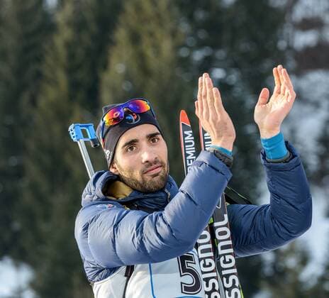 09.02.2017, Biathlonarena, Hochfilzen, AUT, IBU Weltmeisterschaften Biathlon, Hochfilzen 2017, Mixed Staffel, im Bild Martin Fourcade (FRA) Martin Fourcade of France during the Mixed Relay of the IBU Biathlon World Championships at the Biathlonarena in Hochfilzen, Austria on 2017 02 09. Hochfilzen  EP_ade  