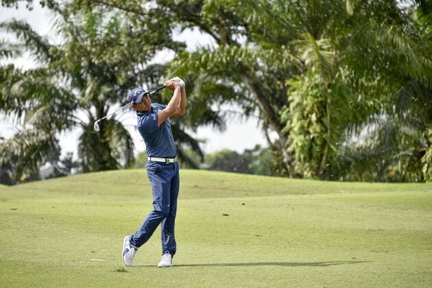 February 9, 2017 - Kuala Lumpur, MALAYSIA - Pavit TANGKAMOLPRASERT of Thailand plays a shot during Day One of the Maybank Championship Malaysia at Saujana Golf Club on February 9, 2017 in Kuala Lumpur, Malaysia. 2017 Maybank Championship Malaysia - Day One - ZUMAj91_ 77182805st Copyright: xChrisxJungx