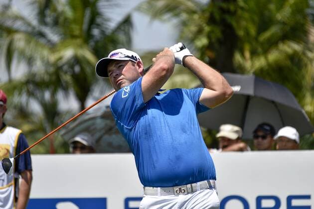 February 9, 2017 - Kuala Lumpur, MALAYSIA - Justin WALTERS of South Africa plays a shot during Day One of the Maybank Championship Malaysia at Saujana Golf Club on February 9, 2017 in Kuala Lumpur, Malaysia. Golf 2017 - Maybank Championship Malaysia - ZUMAj91_ 20170209_zap_j91_001 Copyright: xChrisxJungx