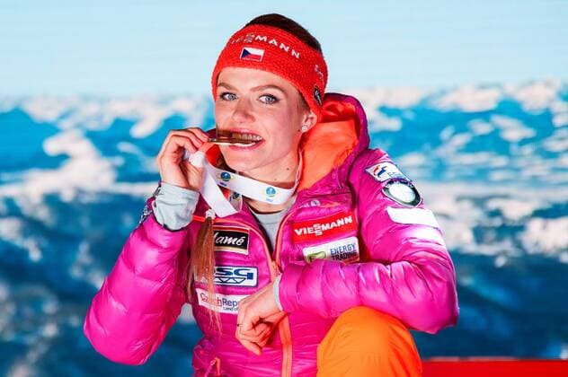 Gabriela KOUKALOVA (CZE). Oesterreich, Hochfilzen: Wintersport, Biathlon, IBU World Championships 2017 - 7,5km Sprint Damen am 10.02.2017, Biathlonstadion.