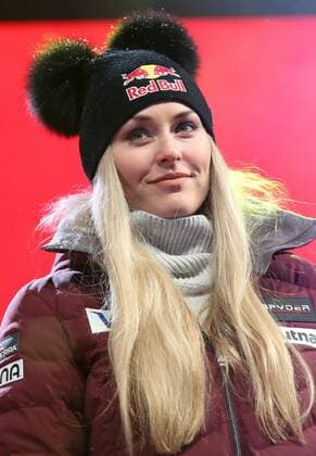 ALPINE SKIING - FIS Ski WC St. Moritz SANKT MORITZ,SWITZERLAND,10.FEB.17 - ALPINE SKIING - FIS Alpine World Ski Championships, alpine combined, award ceremony. Image shows Lindsey Vonn (USA). GEPAxpictures xChristianxWalgram