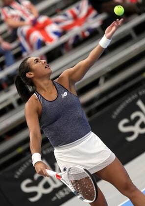 TENNIS - ITF, Fed Cup TALLINN,ESTONIA,11.FEB.17 - TENNIS - ITF, Fed Cup, Europe Africa Zone II, Group 1. Image shows Heather Watson (GBR). GEPAxpictures xWalterxLuger