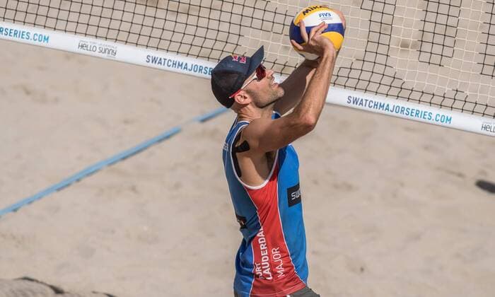 FIVB World Tour 2017 - Fort Lauderdale Major - 11.02.2017 Philip Dalhausser (USA); FIVB World Tour 2017 - Fort Lauderdale Major - 11.02.2017 am 11.02.2017, Beach Park Fort Lauderdale, Florida, USA. xPWx