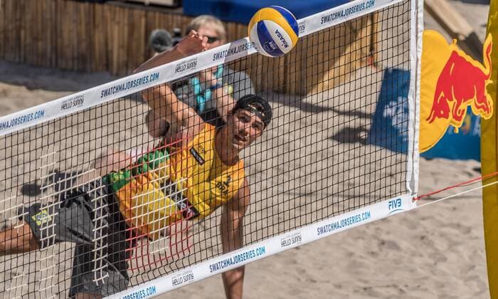 FIVB World Tour 2017 - Fort Lauderdale Major - 11.02.2017 Saymon Barbosa Santos (BRA); FIVB World Tour 2017 - Fort Lauderdale Major - 11.02.2017 am 11.02.2017, Beach Park Fort Lauderdale, Florida, USA. xPWx