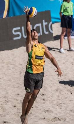 FIVB World Tour 2017 - Fort Lauderdale Major - 11.02.2017 Saymon Barbosa Santos (BRA); FIVB World Tour 2017 - Fort Lauderdale Major - 11.02.2017 am 11.02.2017, Beach Park Fort Lauderdale, Florida, USA. xPWx