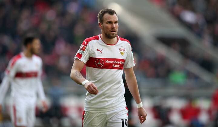 Fußball 2. Bundesliga: VfB Stuttgart - SV Sandhausen, 20. Spieltag am 12.02.2017, xmdx, svs, Kevin GROSSKREUTZ GROßKREUTZ (19, VfB Stuttgart) VfB Stuttgart - SV Sandhausen