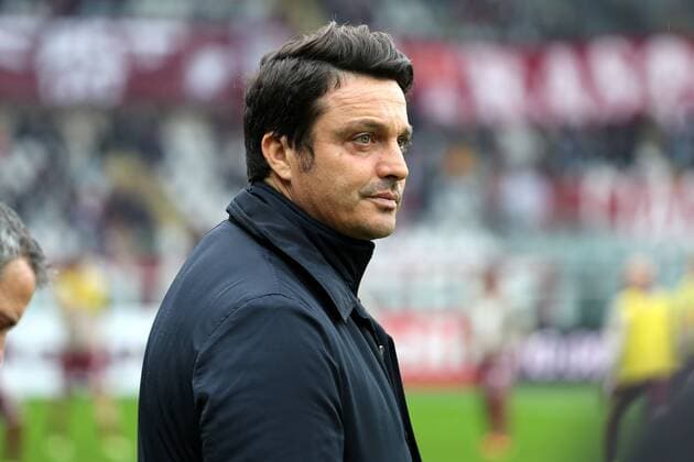 Italy: Torino FC v Pescara Calcio - Serie A Olympic stadium Grande Torino, Turin, Italy, 12 02 2017: Massimo Oddo, head coach of Pescara Calcio, looks on before the Serie A football match between Torino FC and Pescara Calcio.  MassimilianoxFerrarox xPacificxPress