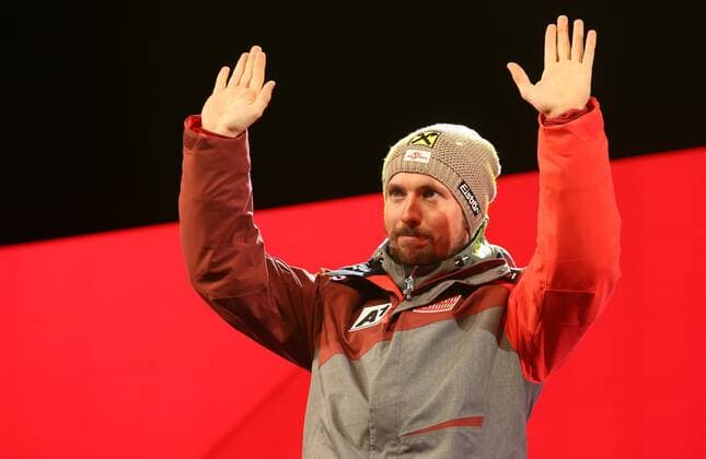 ALPINE SKIING - FIS Ski WC St. Moritz SANKT MORITZ,SWITZERLAND,13.FEB.17 - ALPINE SKIING - FIS Alpine World Ski Championships, alpine combined, men, award ceremony. Image shows Marcel Hirscher (AUT). GEPAxpictures xMarioxKneisl