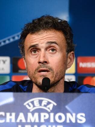 Trainer Luis Enrique (FC Barcelona) FOOTBALL : Conference de presse Barcelona - Paris - 13 02 2017 FedericoPestellini PANORAMIC 