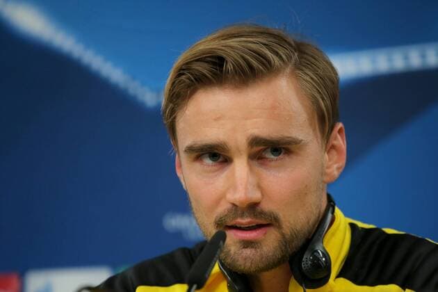 Marcel Schmelzer (Borussia Dortmund 29), Pressekonferenz, Benfica Lissabon - Borussia Dortmund, UEFA Champions League, Achtelfinale, Fussball, 13.02.2017, Lissabon Copyright: xLangerx xEibner-Pressefotox EP_HLR