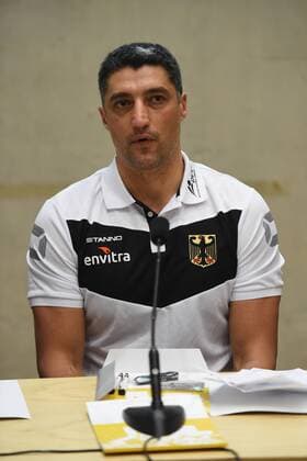 Volleyball, Herren, Saison 2016 17, PK Volleyball-Nationalmannschaft, Bundestrainer Andrea Giani (Deutschland), 14.02.17,