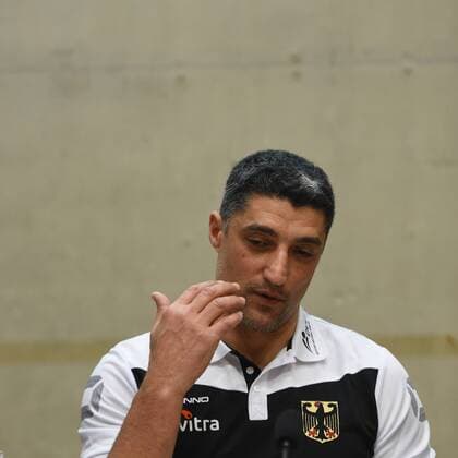 Volleyball, Herren, Saison 2016 17, PK Volleyball-Nationalmannschaft, Bundestrainer Andrea Giani (Deutschland), 14.02.17,