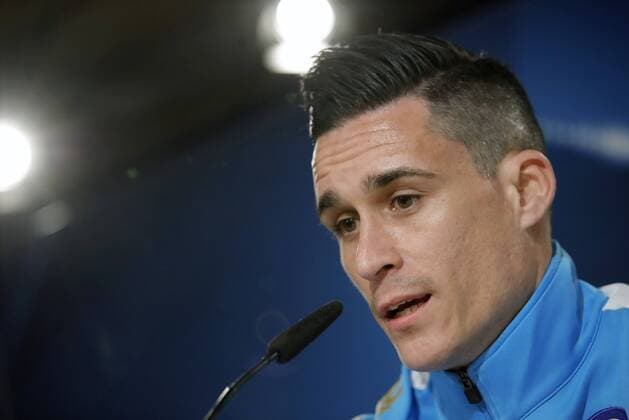 SSC Napoli s Spanish striker Jose Maria Callejon during a press conference PK Pressekonferenz held at Santiago Bernabeu stdium in Madrid, Spain, 14 February 2017. Real Madrid will face SSC Napoli in a Champions League round of 16 first leg soccer match the upcoming 15 February. SSC NAPOLI S CONFERENCE !ACHTUNG: NUR REDAKTIONELLE NUTZUNG!  Copyright: xJUANJOxMARTINx 20170214-636226977673475181