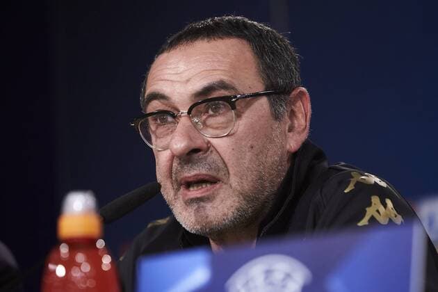 Napoles es coach Maurizio Sarri during the press conference PK Pressekonferenz before Champions League Match between Real Madrid and Napoles at Santiago Bernabeu Stadium in Spain. February 14, 2017.  (2017021463)