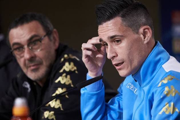 Napoles es forward Jose Callejon during the press conference PK Pressekonferenz before Champions League Match between Real Madrid and Napoles at Santiago Bernabeu Stadium in Spain. February 14, 2017.  (2017021454)