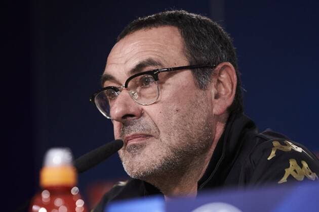 Napoles es coach Maurizio Sarri during the press conference PK Pressekonferenz before Champions League Match between Real Madrid and Napoles at Santiago Bernabeu Stadium in Spain. February 14, 2017.  (2017021456)