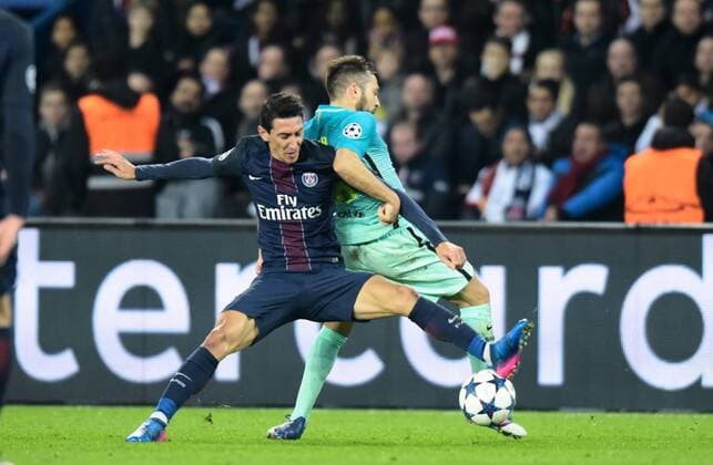 Fußball, CL, Paris St. Germain - FC Barcelona Angel Di Maria ( PSG ) FOOTBALL : Paris Saint Germain vs FC Barcelona - Ligue des Champions - Paris - 14 02 2017 FedericoPestellini Panoramic 