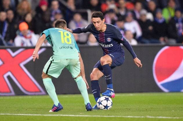 Fußball, CL, Paris St. Germain - FC Barcelona 4:0 Fußball, CL, Paris St. Germain - FC Barcelona 11 ANGEL DI MARIA (psg) FOOTBALL : Paris SG vs Barcelona - Champions League - 14 02 2017 AnthonyBIBARD FEP 
