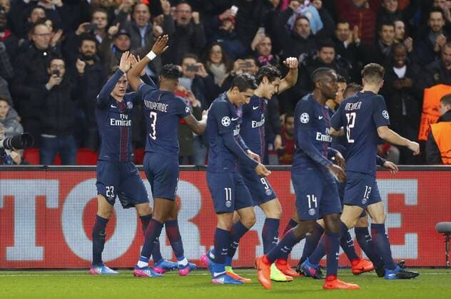 Fußball, CL, Paris St. Germain - FC Barcelona Jubel Julian Draxler (PSG) FOOTBALL : PSG vs FC Barcelona - Champions League - 14 02 2017 GwendolineLeGoff 