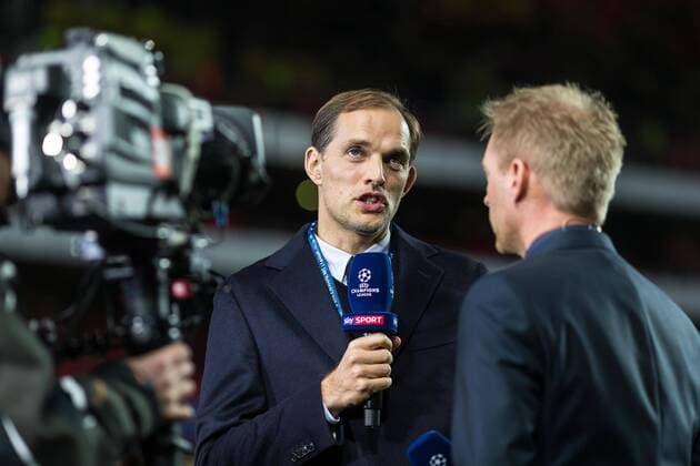 Fußball, CL, Benfica Lissabon - Borussia Dortmund Lissabon, Portugal 14.02.2016, UEFA Champions League - 2016 17 Season, Achtelfinale Hinspiel, Benfica Lissabon - BV Borussia Dortmund, Coach Thomas Tuchel (BVB) im Interview ( DeFodi048