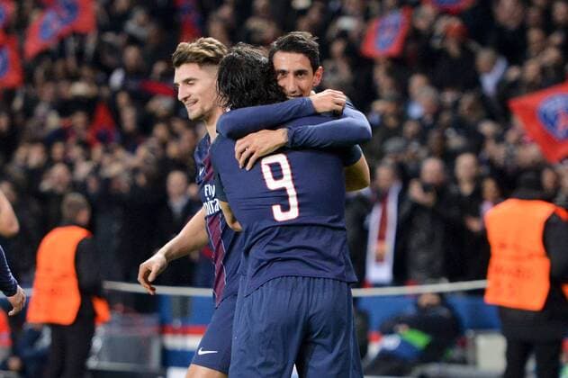 Fußball, CL, Paris St. Germain - FC Barcelona 11 ANGEL DI MARIA (psg) - Jubel FOOTBALL : Paris SG vs Barcelona - Champions League - 14 02 2017 AnthonyBIBARD FEP 
