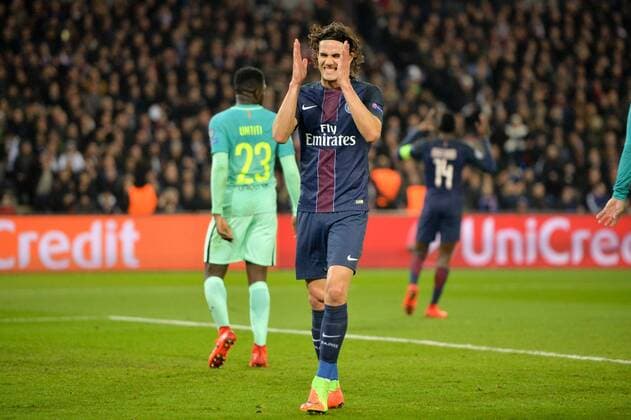 Fußball, CL, Paris St. Germain - FC Barcelona 09 EDINSON CAVANI (psg) - DECEPTION FOOTBALL : Paris SG vs Barcelona - Champions League - 14 02 2017 AnthonyBIBARD FEP 