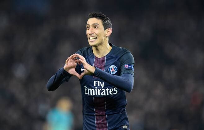 Fußball, CL, Paris St. Germain - FC Barcelona Angel Di Maria ( PSG ) FOOTBALL : Paris Saint Germain vs FC Barcelona - Champions League - Paris - 14 02 2017 FedericoPestellini 