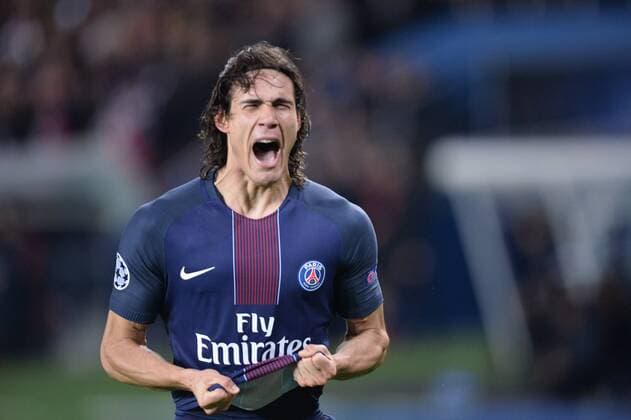 Fußball, CL, Paris St. Germain - FC Barcelona 09 EDINSON CAVANI (psg) - Jubel FOOTBALL : Paris SG vs Barcelona - Champions League - 14 02 2017 AnthonyBIBARD FEP 