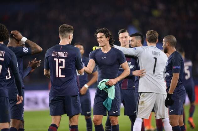 Fußball, CL, Paris St. Germain - FC Barcelona 09 EDINSON CAVANI (psg) - Jubel FOOTBALL : Paris SG vs Barcelona - Champions League - 14 02 2017 AnthonyBIBARD FEP 