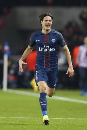 Fußball, CL, Paris St. Germain - FC Barcelona Jubel Edinson Cavani (PSG) FOOTBALL : PSG vs FC Barcelona - Champions League - 14 02 2017 GwendolineLeGoff 