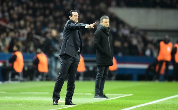Fußball, CL, Paris St. Germain - FC Barcelona Unai Emery ( coach PSG ) FOOTBALL : Paris Saint Germain vs FC Barcelona - Champions League - Paris - 14 02 2017 FedericoPestellini 