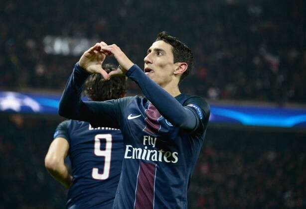 Fußball, CL, Paris St. Germain - FC Barcelona Angel Di Maria ( PSG ) FOOTBALL : Paris Saint Germain vs FC Barcelona - Champions League - Paris - 14 02 2017 FedericoPestellini 