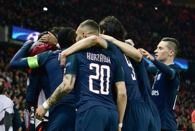 Fußball, CL, Paris St. Germain - FC Barcelona Angel Di Maria ( PSG ) FOOTBALL : Paris Saint Germain vs FC Barcelona - Champions League - Paris - 14 02 2017 FedericoPestellini 