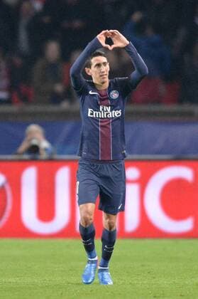 Fußball, CL, Paris St. Germain - FC Barcelona 11 ANGEL DI MARIA (psg) - Jubel FOOTBALL : Paris SG vs Barcelona - Champions League - 14 02 2017 AnthonyBIBARD FEP 