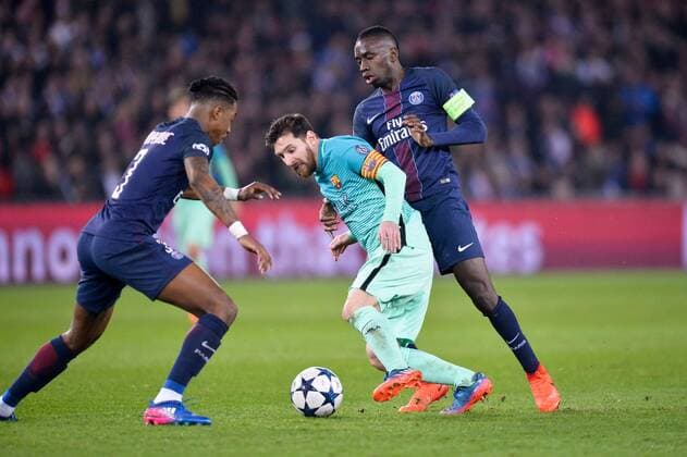 Fußball, CL, Paris St. Germain - FC Barcelona 14 BLAISE MATUIDI (psg) - 10 LIONEL MESSI (bar) FOOTBALL : Paris SG vs Barcelona - Champions League - 14 02 2017 AnthonyBIBARD FEP 