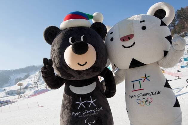 PyeongChang 2018 - Maskottchen Soohorang und Bandabi OLYMPICS - Olympic Winter games Winterspiele Spiele Summer games Pyeongchang 2018 PYEONGCHANG,SOUTH KOREA,14.FEB.17 - OLYMPICS - Olympic Winter Games, Pyeongchang 2018, preview, test events. Image shows the official mascots of Olympic Games Olympische Spiele Olympia OS GEPAxpictures xMaticxKlansek