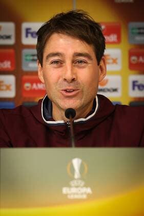 Anderlecht s head coach Rene Weiler pictured during a press conference PK Pressekonferenz of Belgian soccer team RSC Anderlecht, Wednesday 15 February 2017, in Brussels. Tomorrow Anderlecht is playing 1 16 finales first leg game of the Europa League competition against Russian team FC Zenit. VIRGINIExLEFOUR  x05047772x
