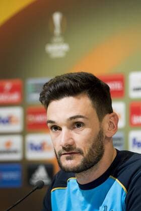Tottenham s goalkeeper Hugo Lloris pictured during a press conference PK Pressekonferenz of British soccer team Tottenham, Wednesday 15 February 2017, in Gent. Tomorrow, Tottenham is playing 1 16 finals first leg game of the Europa League competition against Belgian Team KAA Gent. JASPERxJACOBS  x05048143x
