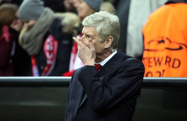 FC Bayern München - FC Arsenal London Deutschland, München, 15.02.2017, Fussball, UEFA Champions League, Saison 2016 2017, Achtelfinale, Hinspiel, FC Bayern München - FC Arsenal London: Arsene Wenger (Trainer FC Arsenal London).