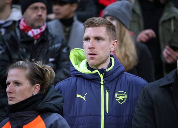 FC Bayern München - FC Arsenal London Deutschland, München, 15.02.2017, Fussball, UEFA Champions League, Saison 2016 2017, Achtelfinale, Hinspiel, FC Bayern München - FC Arsenal London: Per Mertesacker (FC Arsenal London).