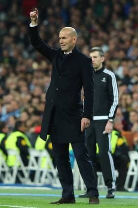 Fußball, CL, Real Madrid - SSC Neapel Zinedine Zidane Real Madrid Fußball Champions League 2016 2017 Real Madrid - SSC Napoli cesarexpurini