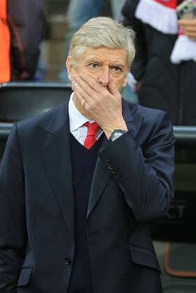 15.02.2017, CL, FC Bayern vs Arsenal, Allianz Arena Muenchen Fussball, im Bild: Arsene Wenger (Arsenal FC) kann es nicht glauben